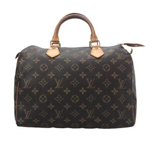 Louis Vuitton Monogram Speedy 30 with lock and key!